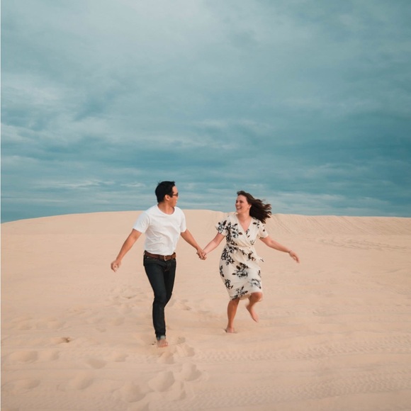 JessaKae Floral Wrap HighLow Dress - Picture 8 of 8